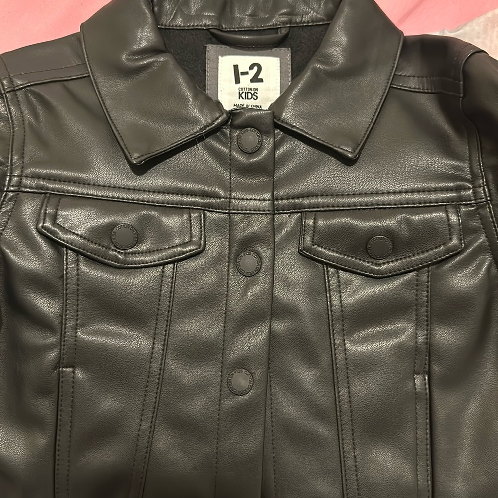 Customized leather jacket size 1/2